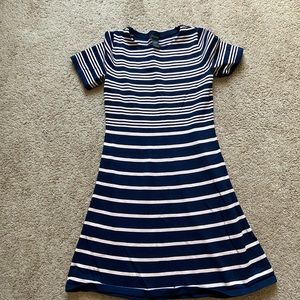 Ann Taylor Striped Sweater Dress XS